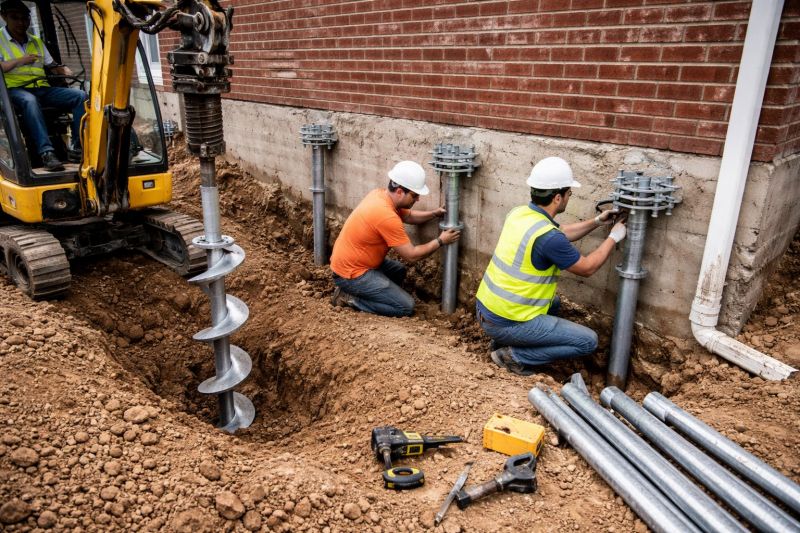 Helical Piers Installation in Hamilton, MT