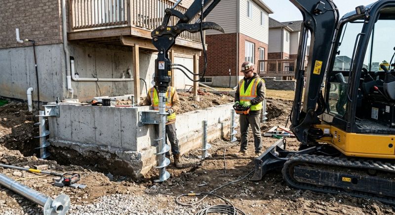 Helical Piers Installation in Hamilton, MT