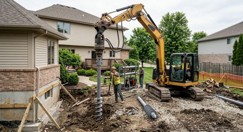 Helical Pile Installation in Hamilton, MT