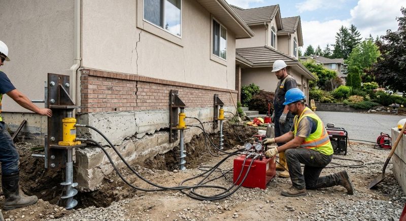 Sinking Foundation Lifting in Hamilton, MT