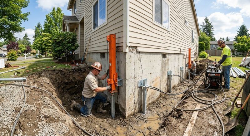 Sinking Foundation Repair in Corvallis, MT
