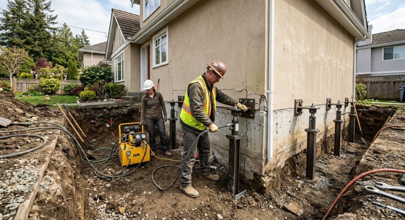Sinking Foundation Repair in Hamilton, MT